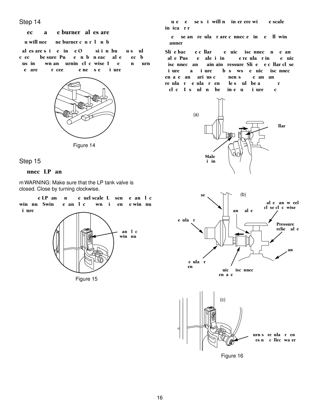 Weber 2000 LX Series owner manual Check that the burner valves are off, Connect LP tank 