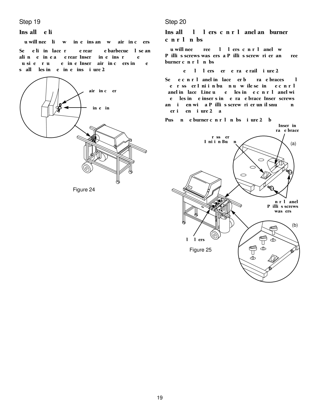 Weber 2000 LX Series owner manual Install the lid, Install tool holders, control panel and burner control knobs 