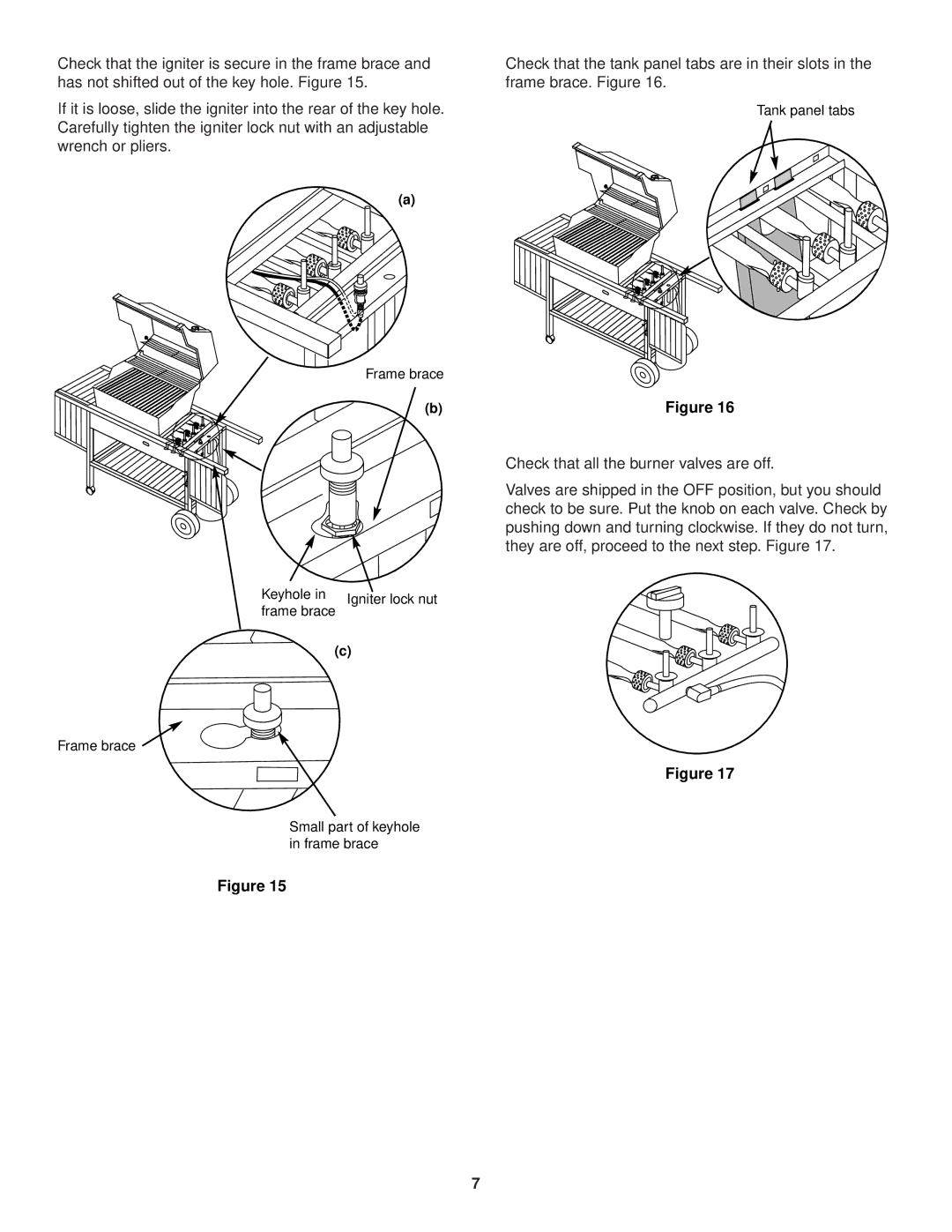 Weber 2200 Series manual Frame brace Keyhole 