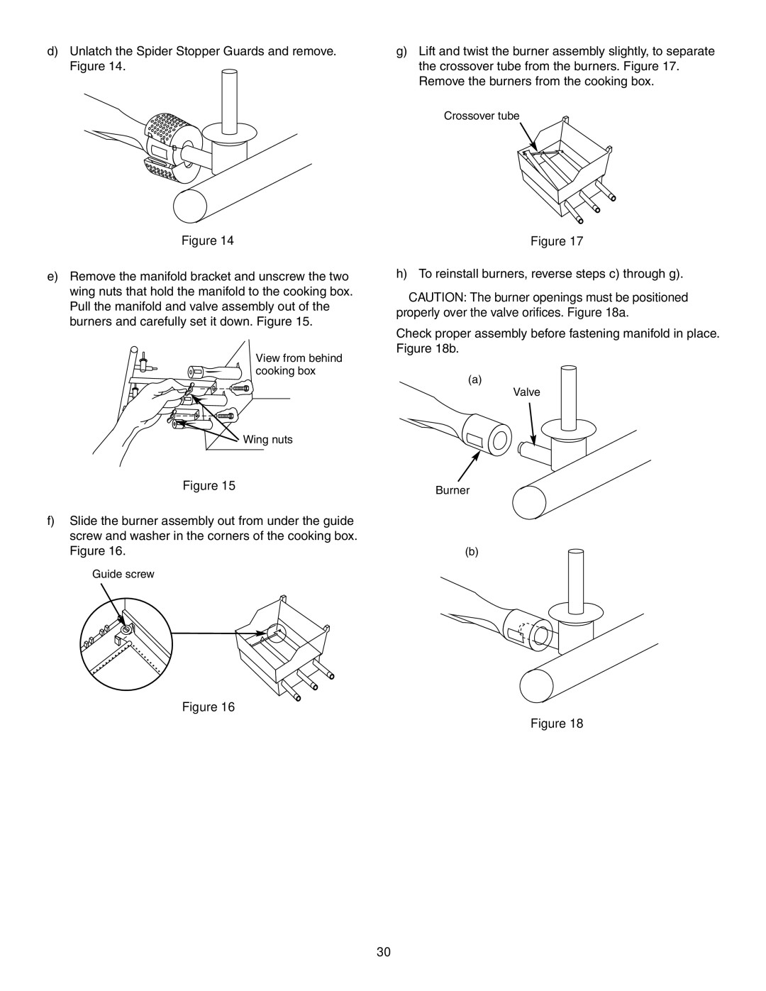 Weber 2300 owner manual Crossover tube 