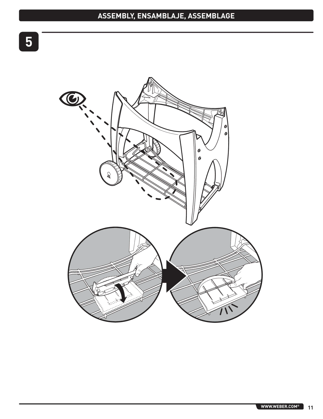 Weber 300 manual ASSEMBLY, ENSAMBLAJE, Assemblage 