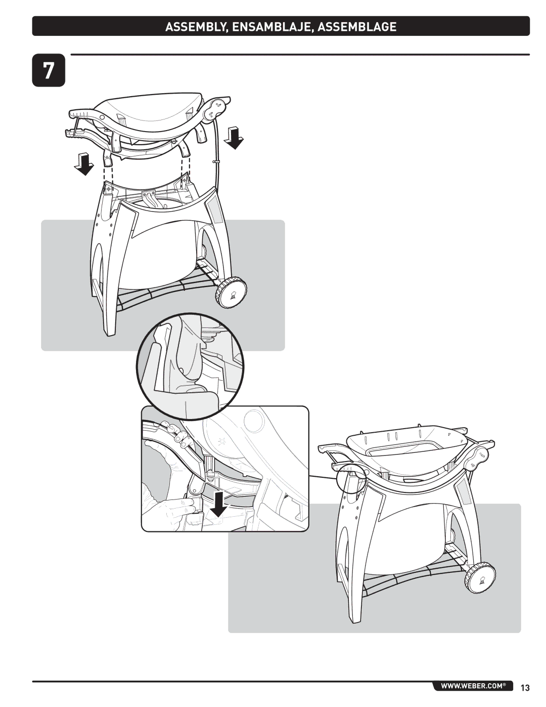 Weber 300 manual ASSEMBLY, ENSAMBLAJE, Assemblage 