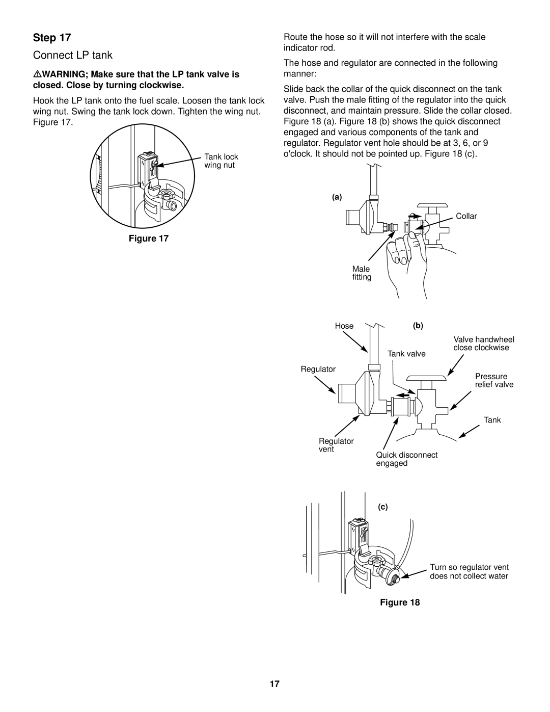 Weber 3000 LX owner manual Connect LP tank 