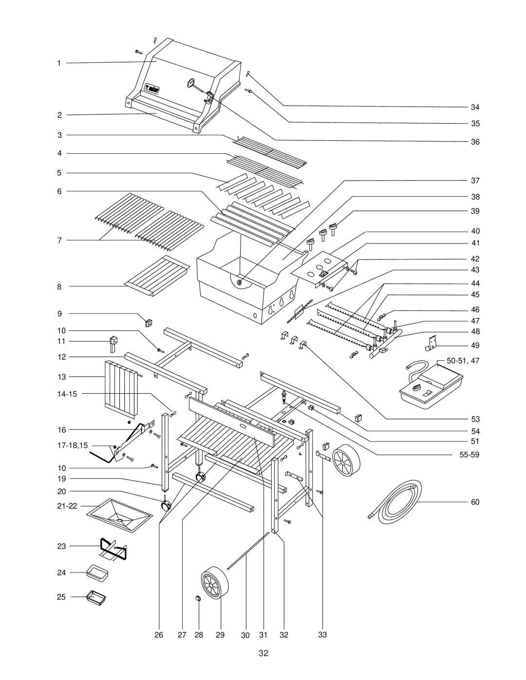 Weber 3000 Series owner manual 14-15 17-18,15 21-22 26 27 