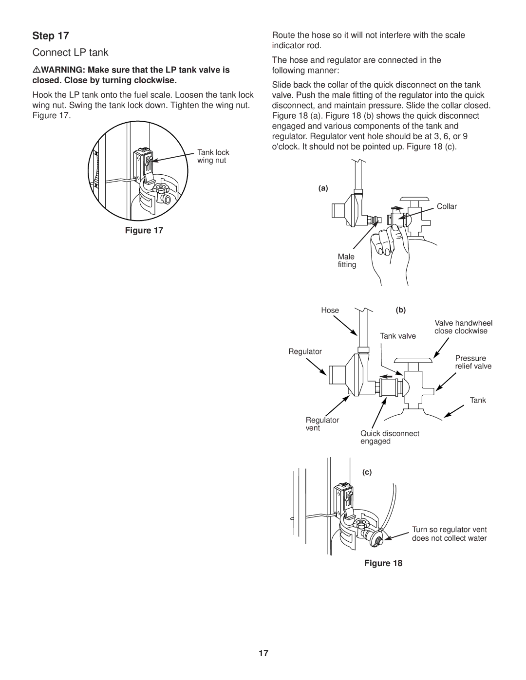 Weber 3000 owner manual Connect LP tank 