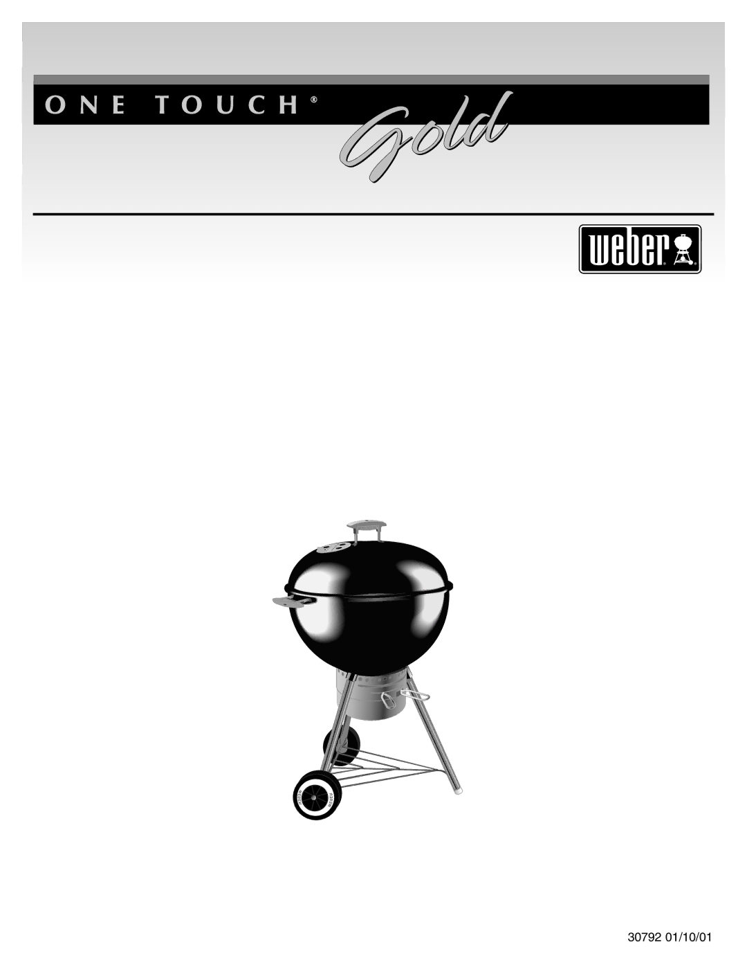 Weber manual 30792 01/10/01 