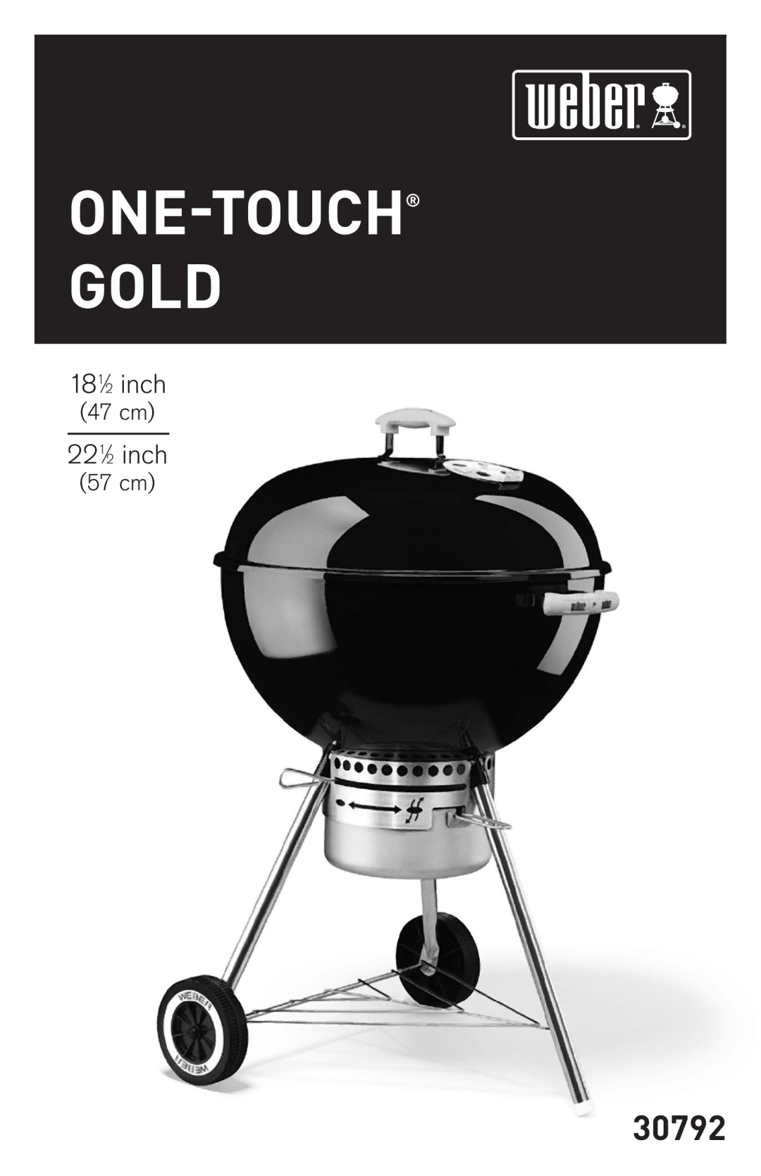 Weber 30792 manual ONE-TOUCH Gold 