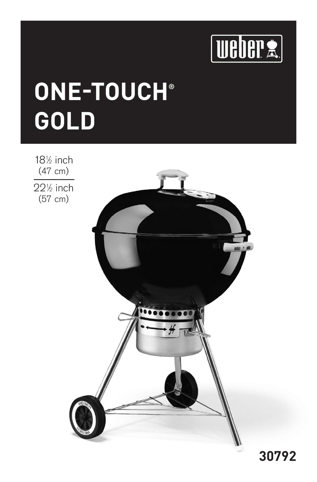 Weber 30792 manual ONE-TOUCH Gold 