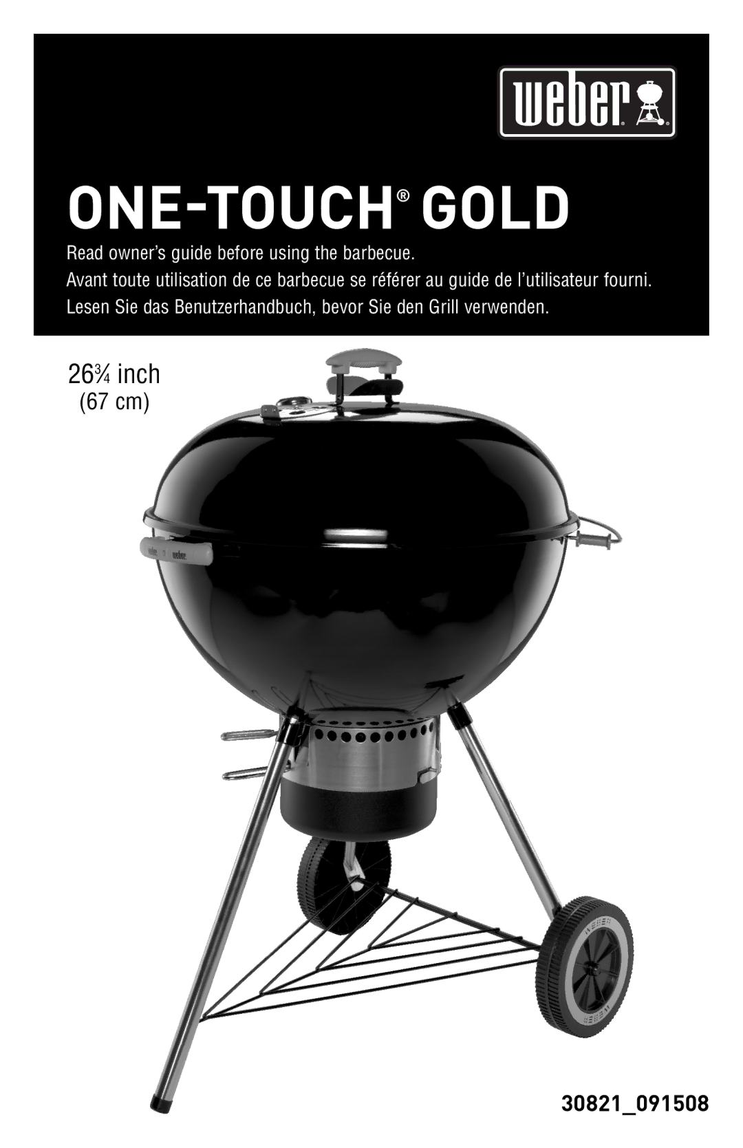 Weber 30821_091508 manual One-Touchgold 