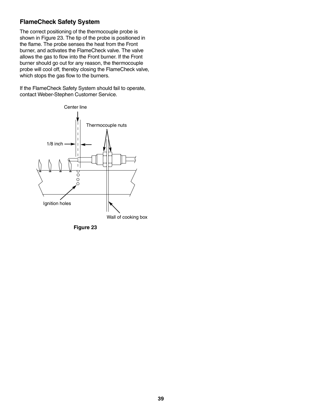 Weber 4000 owner manual FlameCheck Safety System 