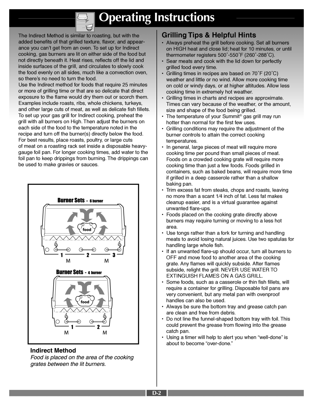 Weber 41995 manual Grilling Tips & Helpful Hints 