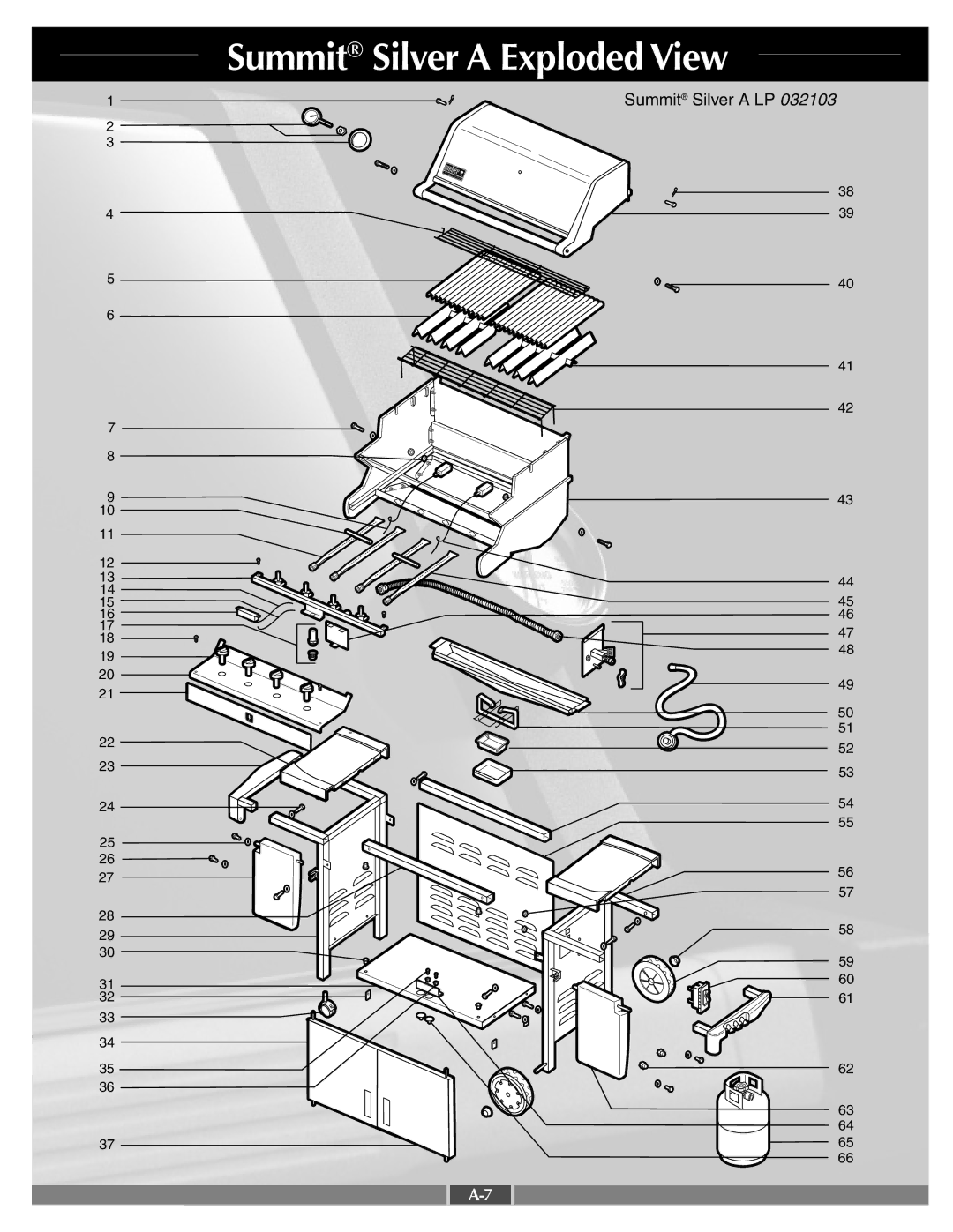 Weber 42090 manual Summit Silver a Exploded View 