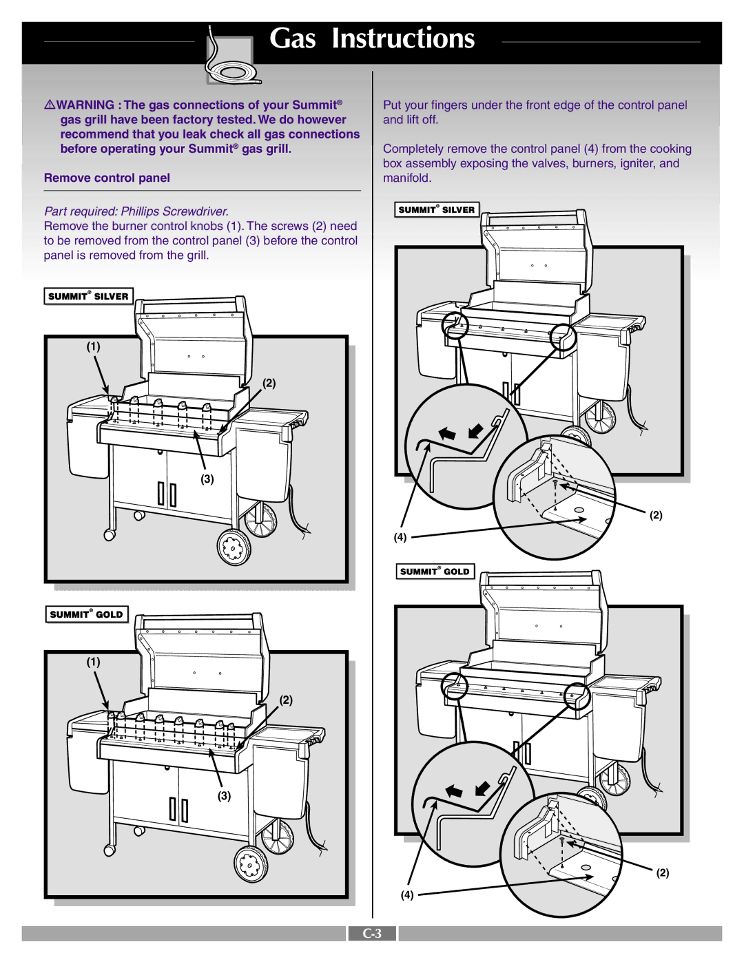 Weber 42095 manual Gas grill have been factory tested. We do however 