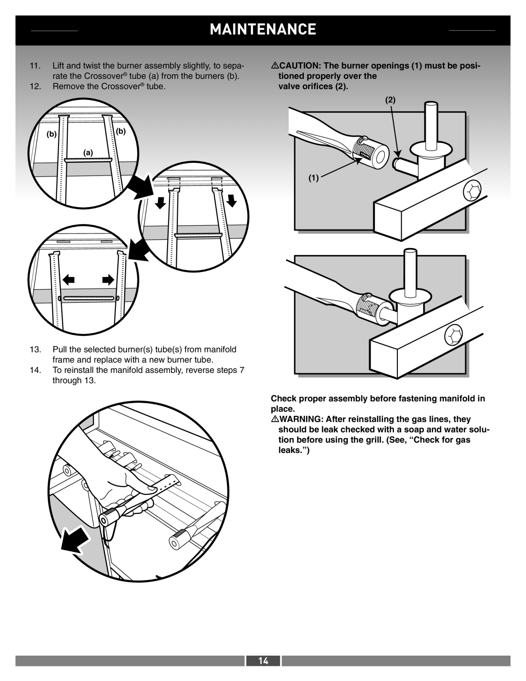 Weber 42373 manual Valve oriﬁces, Check proper assembly before fastening manifold in place 