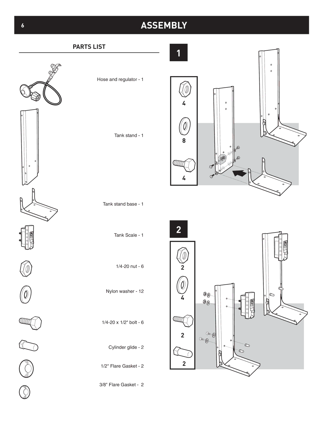 Weber 42390 manual 6ASSEMBLY, Parts List 