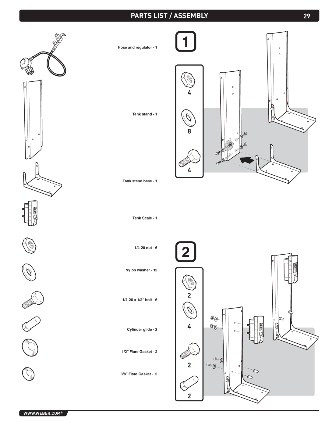 Weber 43267 manual Parts List / Assembly 