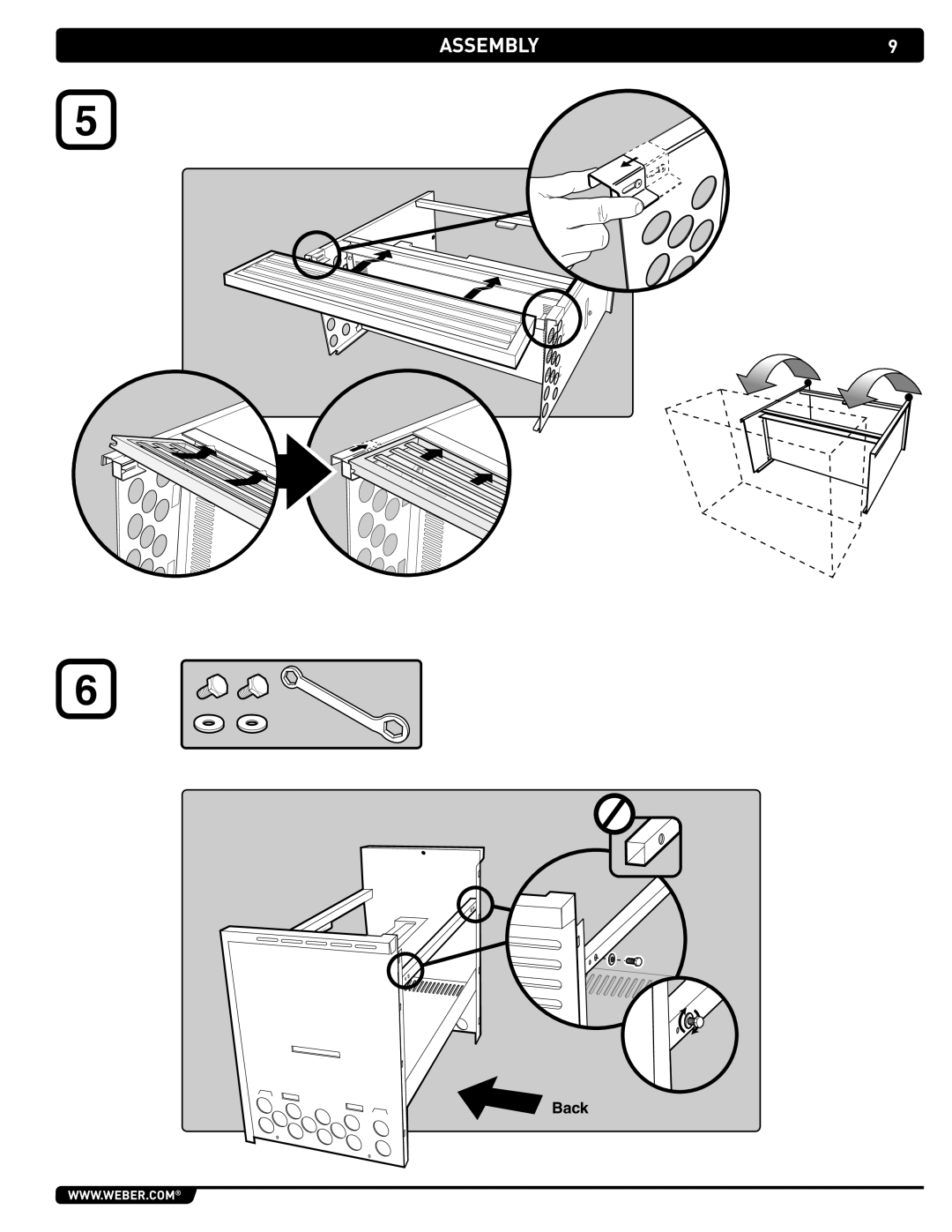 Weber 43267 manual Back 