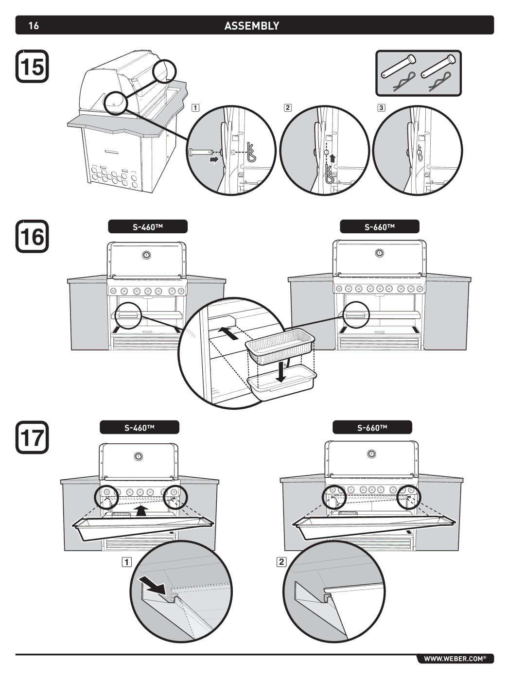 Weber 43270 manual Assembly 