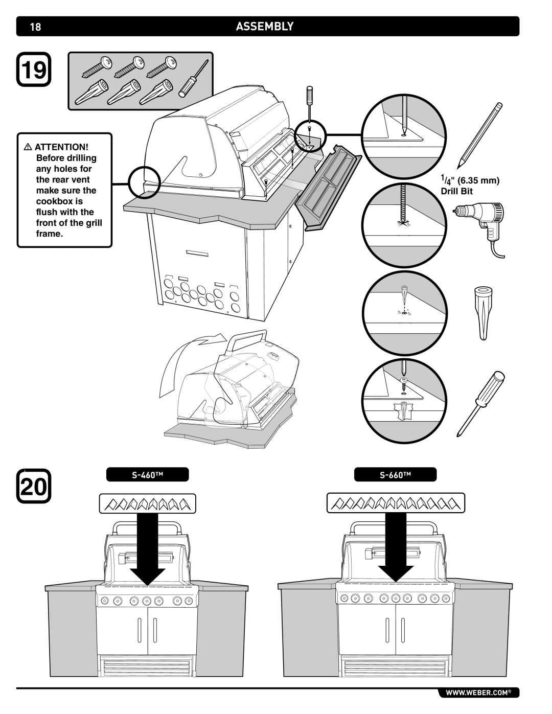 Weber 43270 manual  Attention 