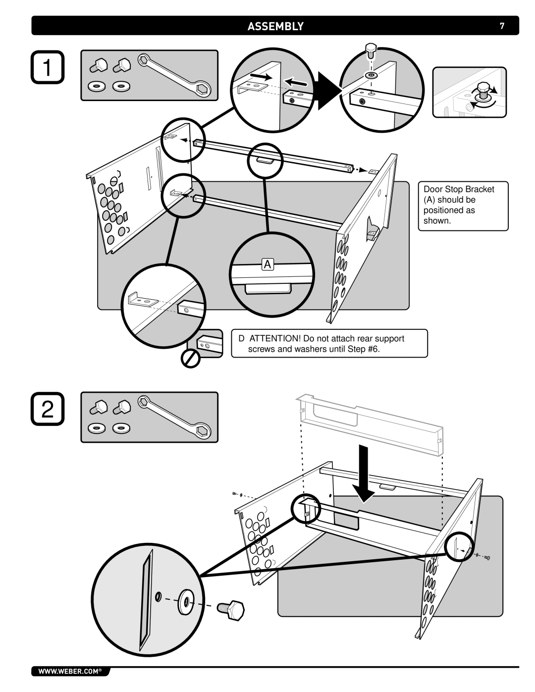 Weber 43270 manual Assembly 