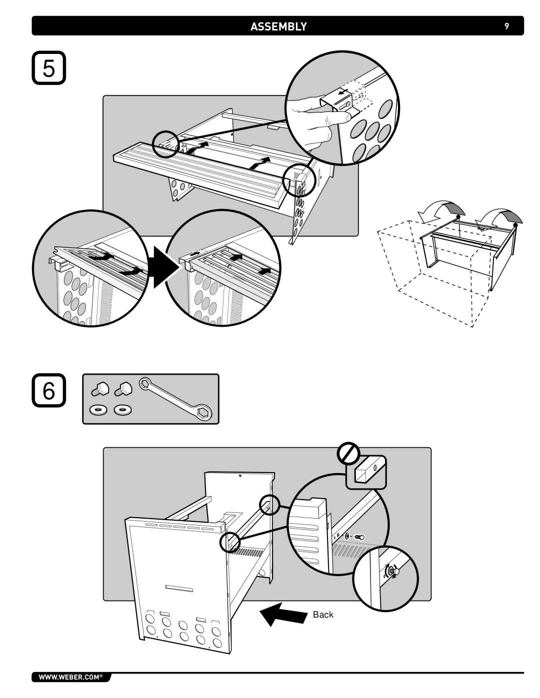 Weber 43270 manual Back 