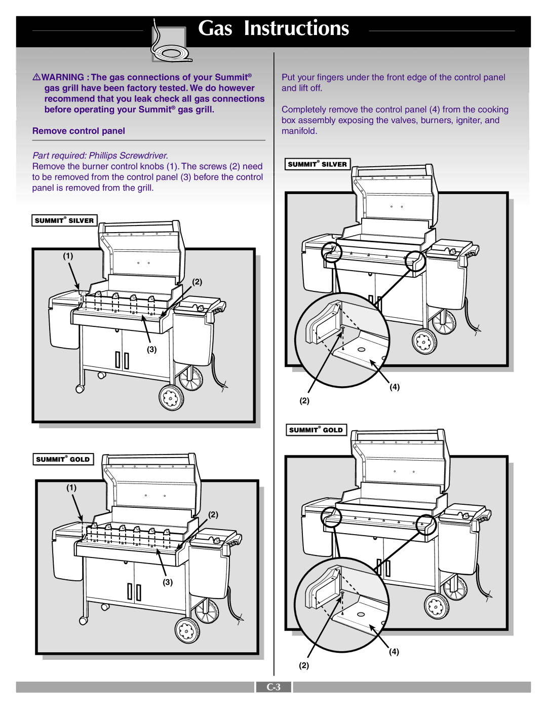 Weber 43721 manual Gas grill have been factory tested. We do however 