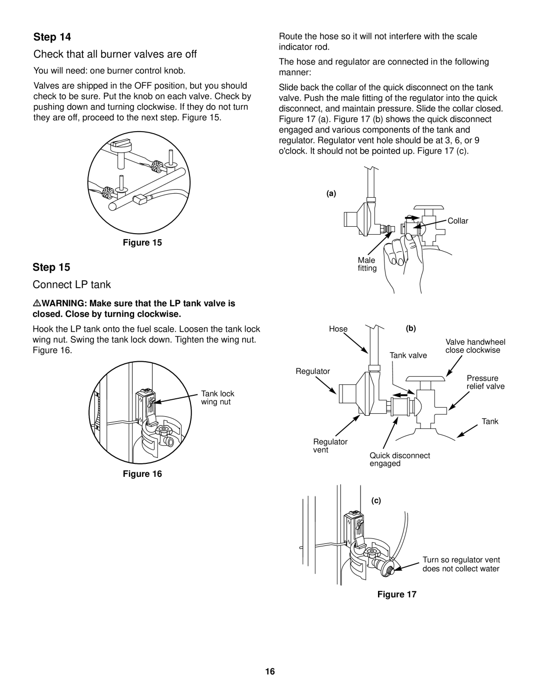 Weber 500 LX Series owner manual Check that all burner valves are off, Connect LP tank 