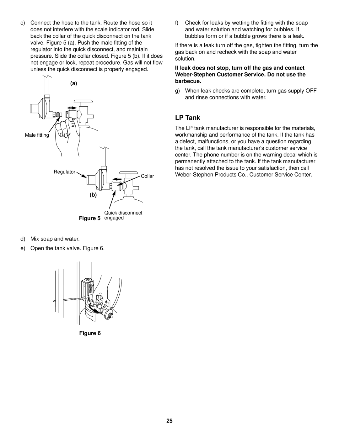 Weber 500 LX Series owner manual Engaged 