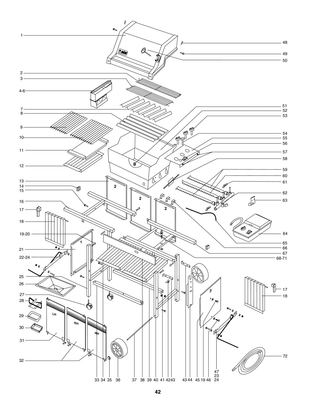 Weber 5000 owner manual 19-20 22-24 68-71 