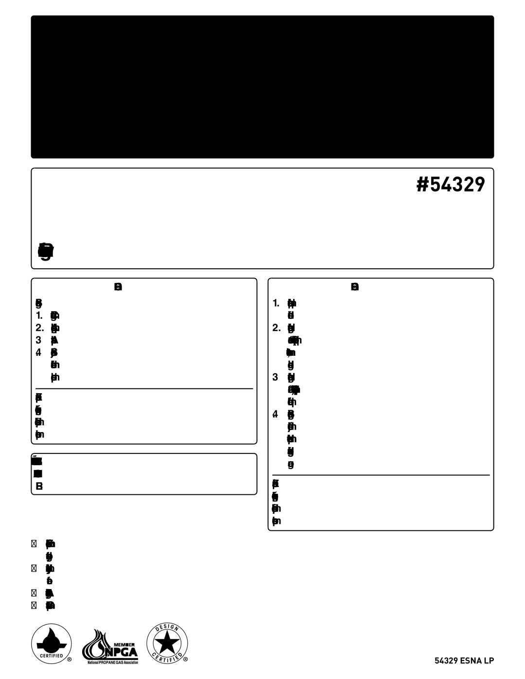 Weber 54329 instruction manual Guía del Propietario de la Barbacoa de Gas Propano Licuado 