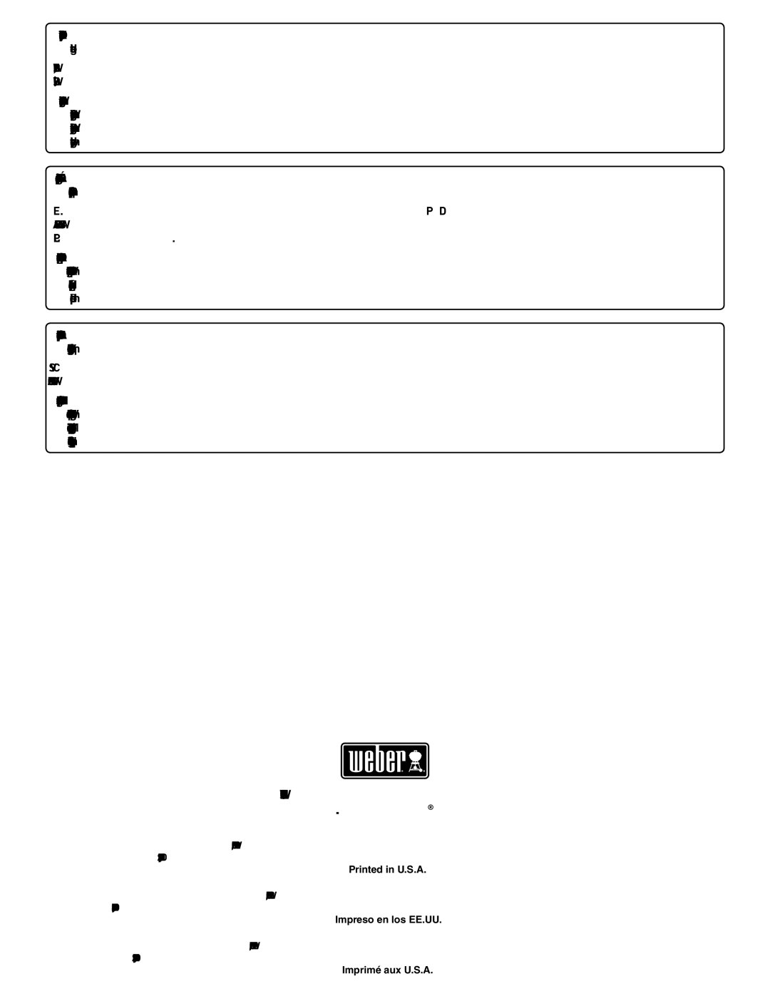 Weber 54381 manual WEBER-STEPHEN Products LLC 