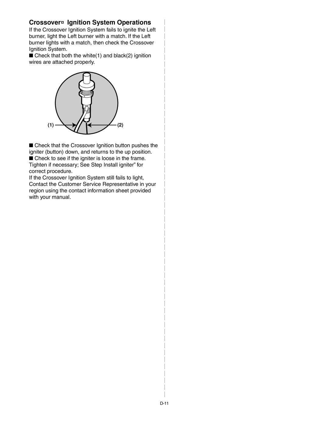 Weber 55009 manual Crossover Ignition System Operations 