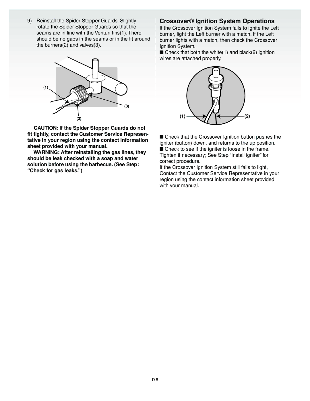 Weber 55024 manual Crossover Ignition System Operations 