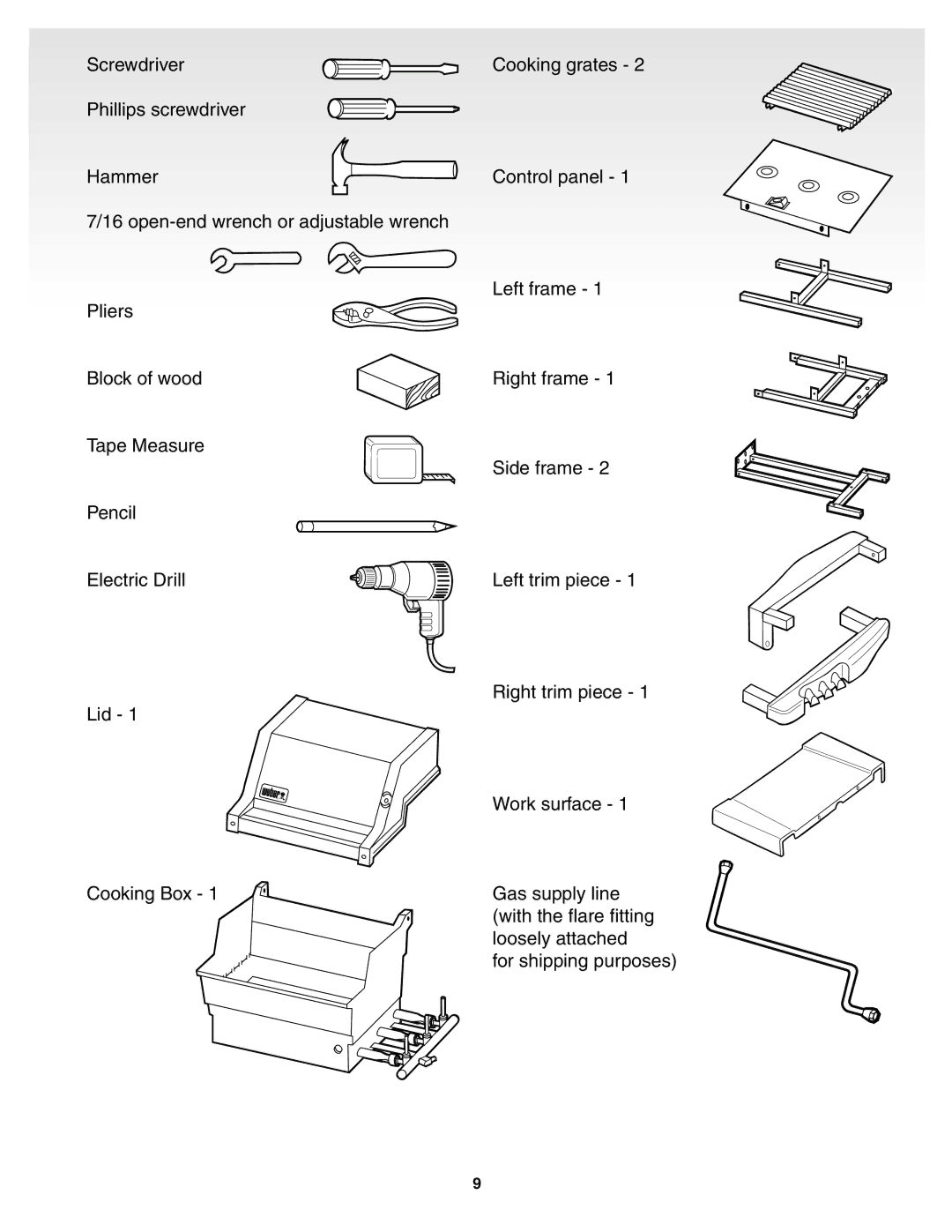 Weber Genesis Silver B Gas Grill, 55159 manual 