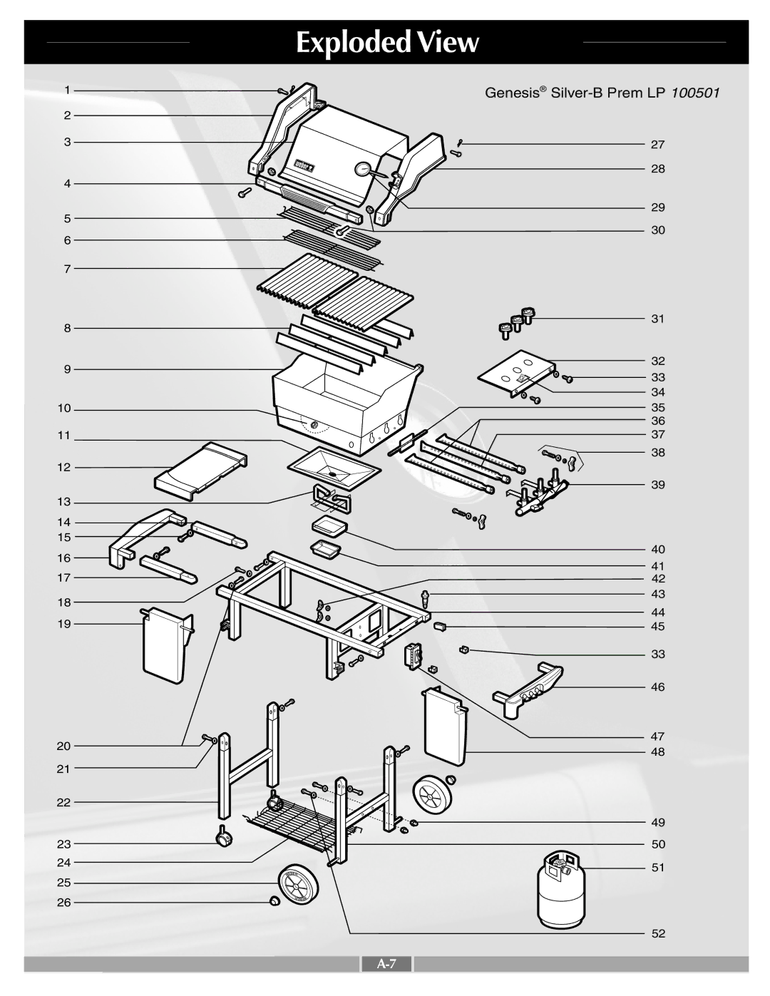 Weber 55259 manual Exploded View 