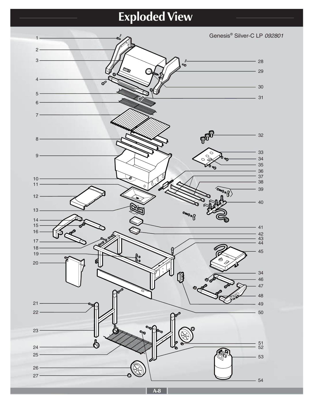 Weber 55278 manual Exploded View 