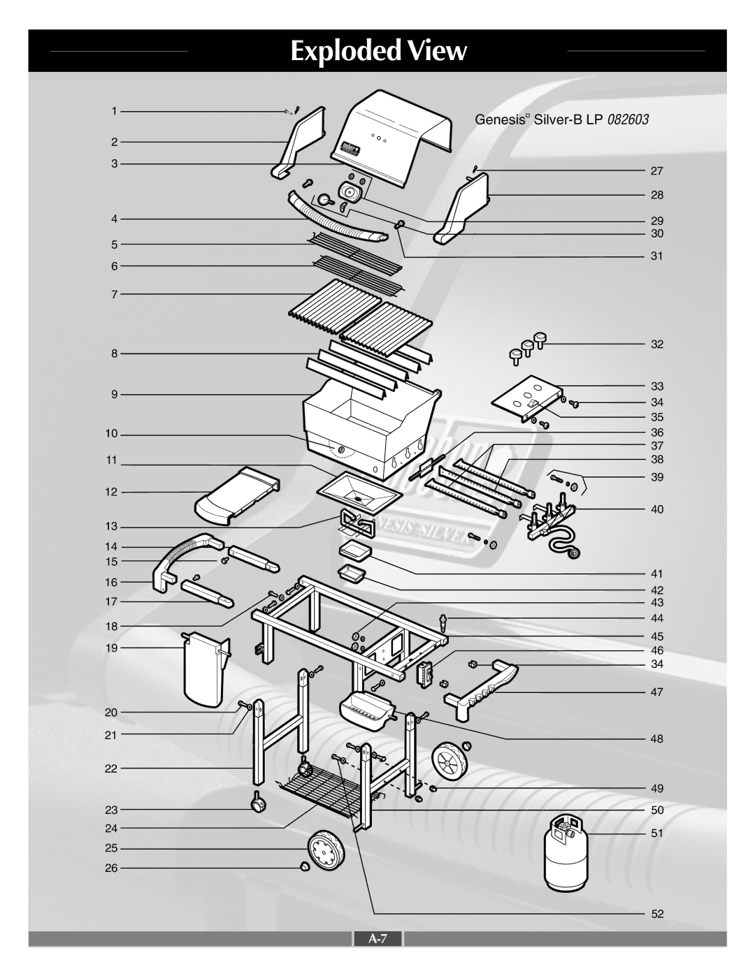 Weber 55549 manual Exploded View 