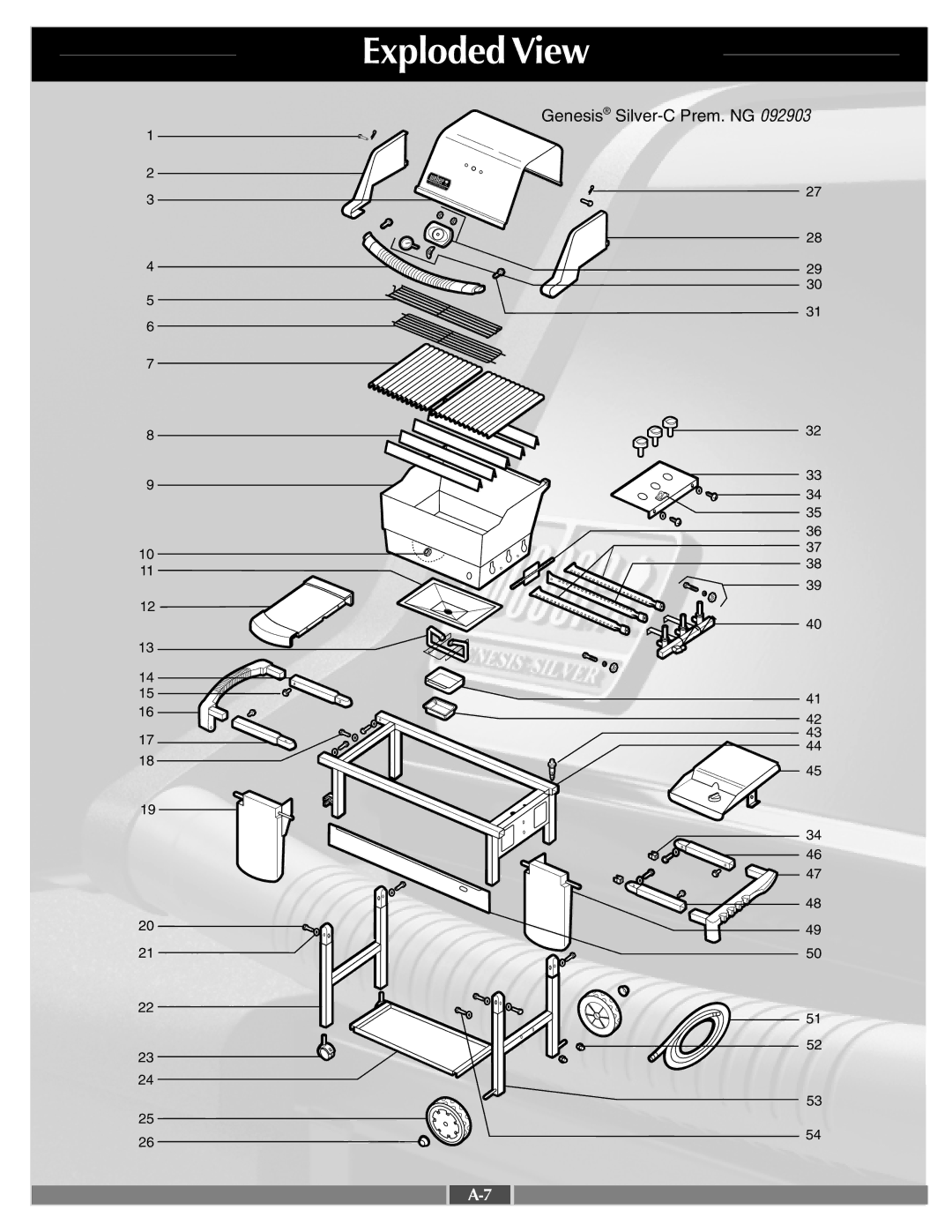 Weber 55556 manual Exploded View 