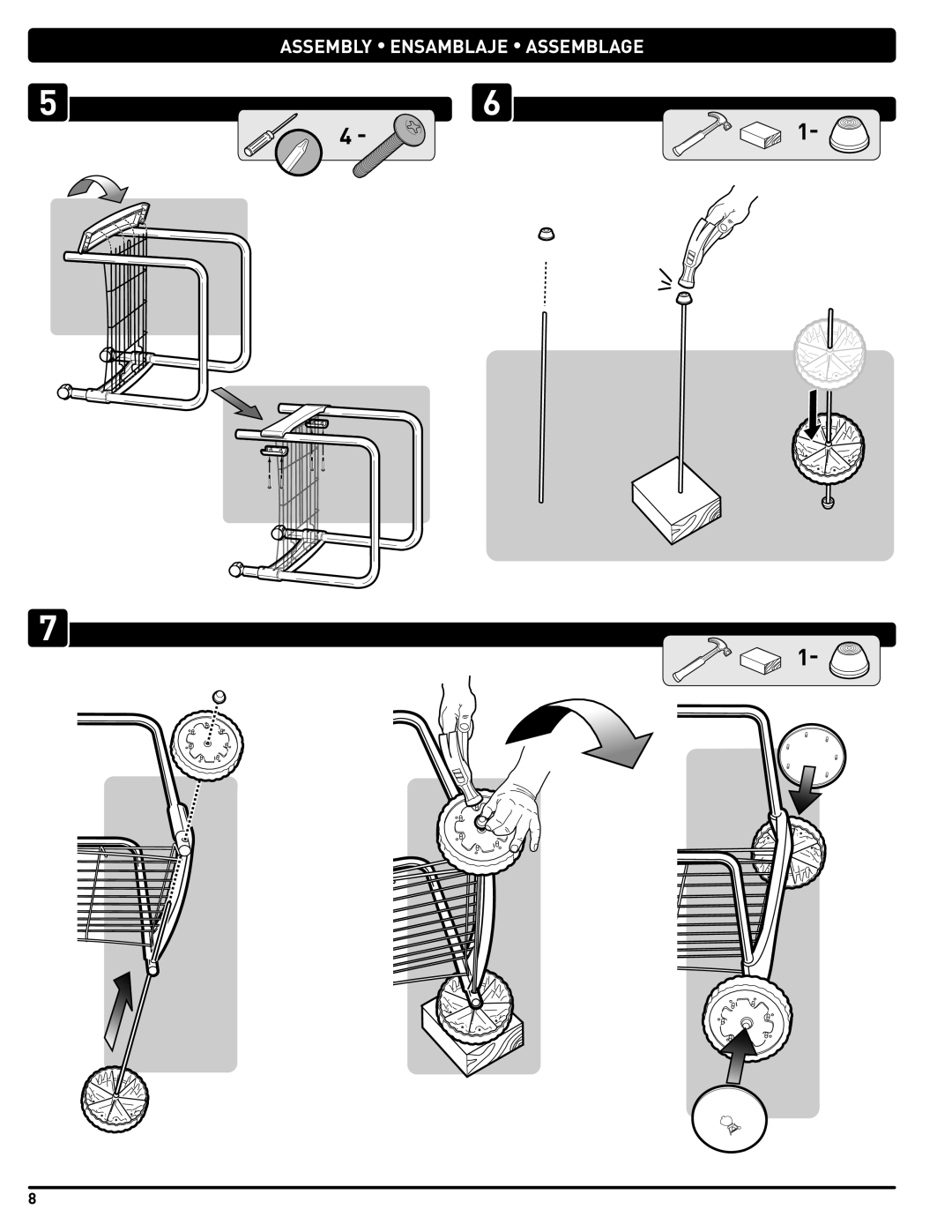 Weber 56201 manual Assembly Ensamblaje Assemblage 