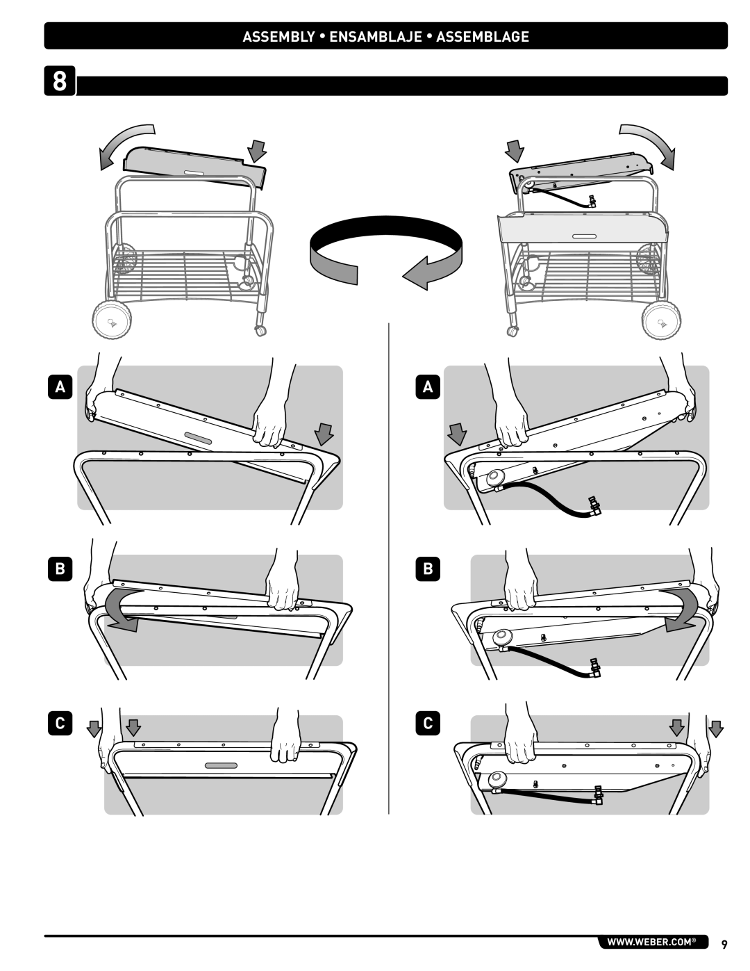 Weber 56201 manual Assembly Ensamblaje Assemblage 