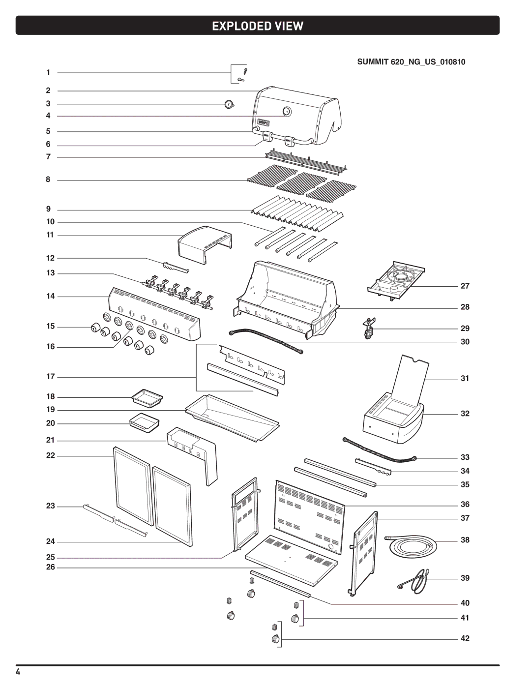 Weber 56216 manual Exploded View 