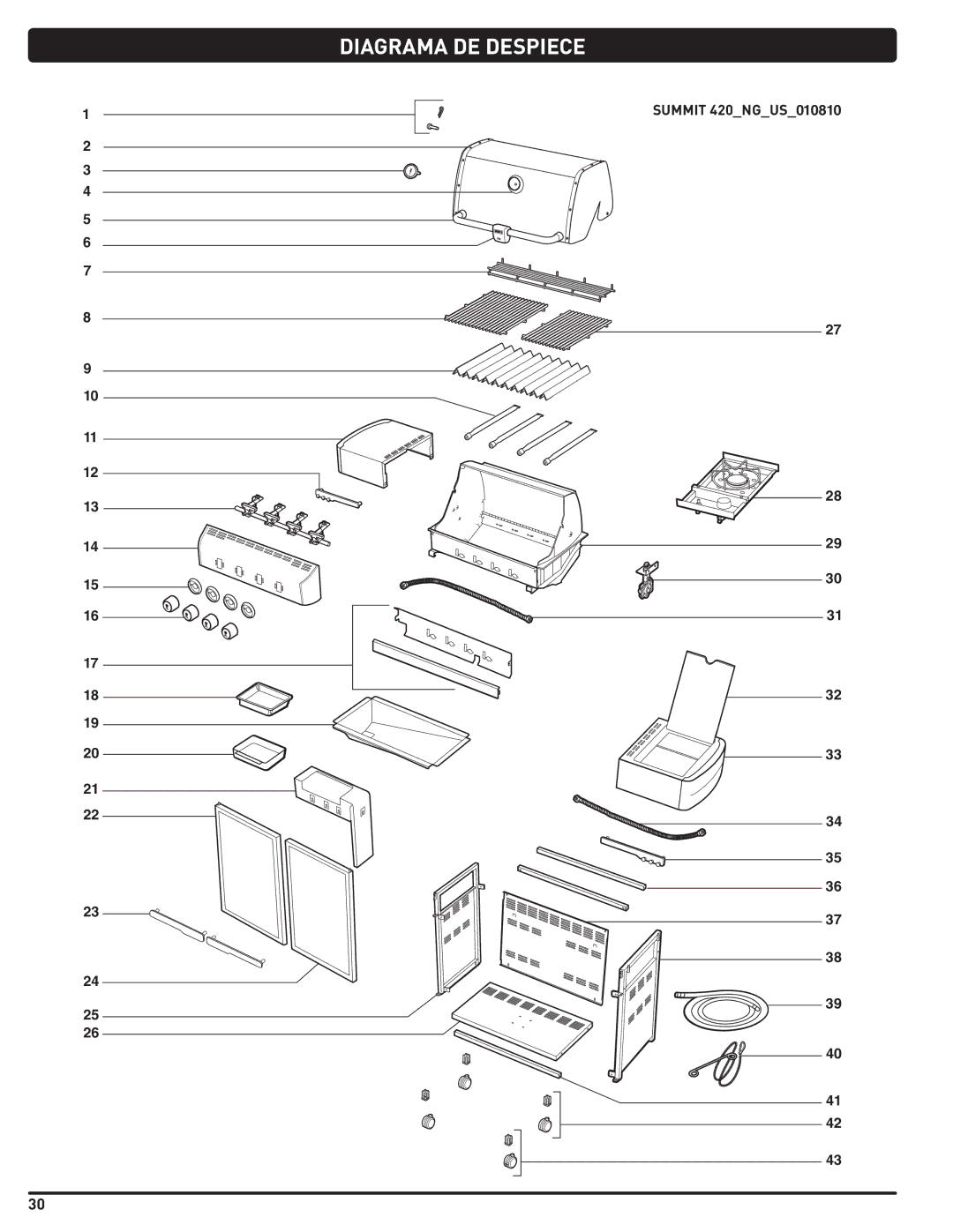 Weber 56221 manual Diagrama DE Despiece 