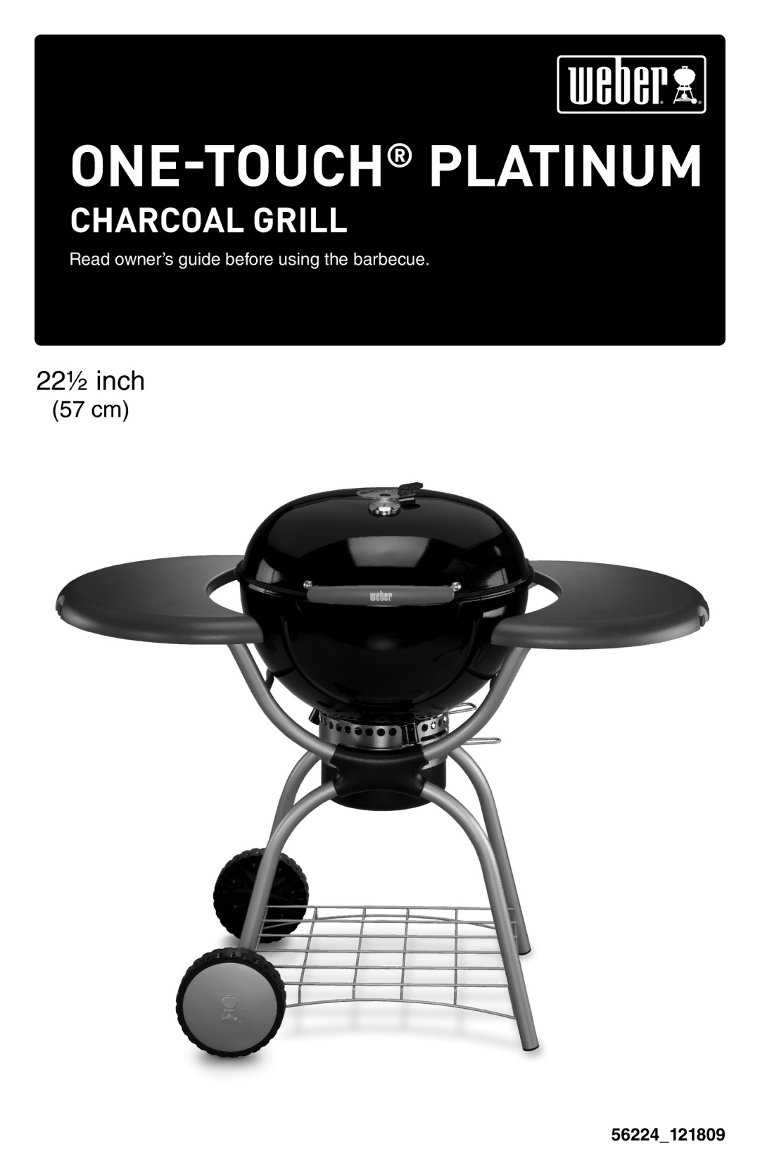 Weber 120409, 56224 manual One-touchplatiNum 