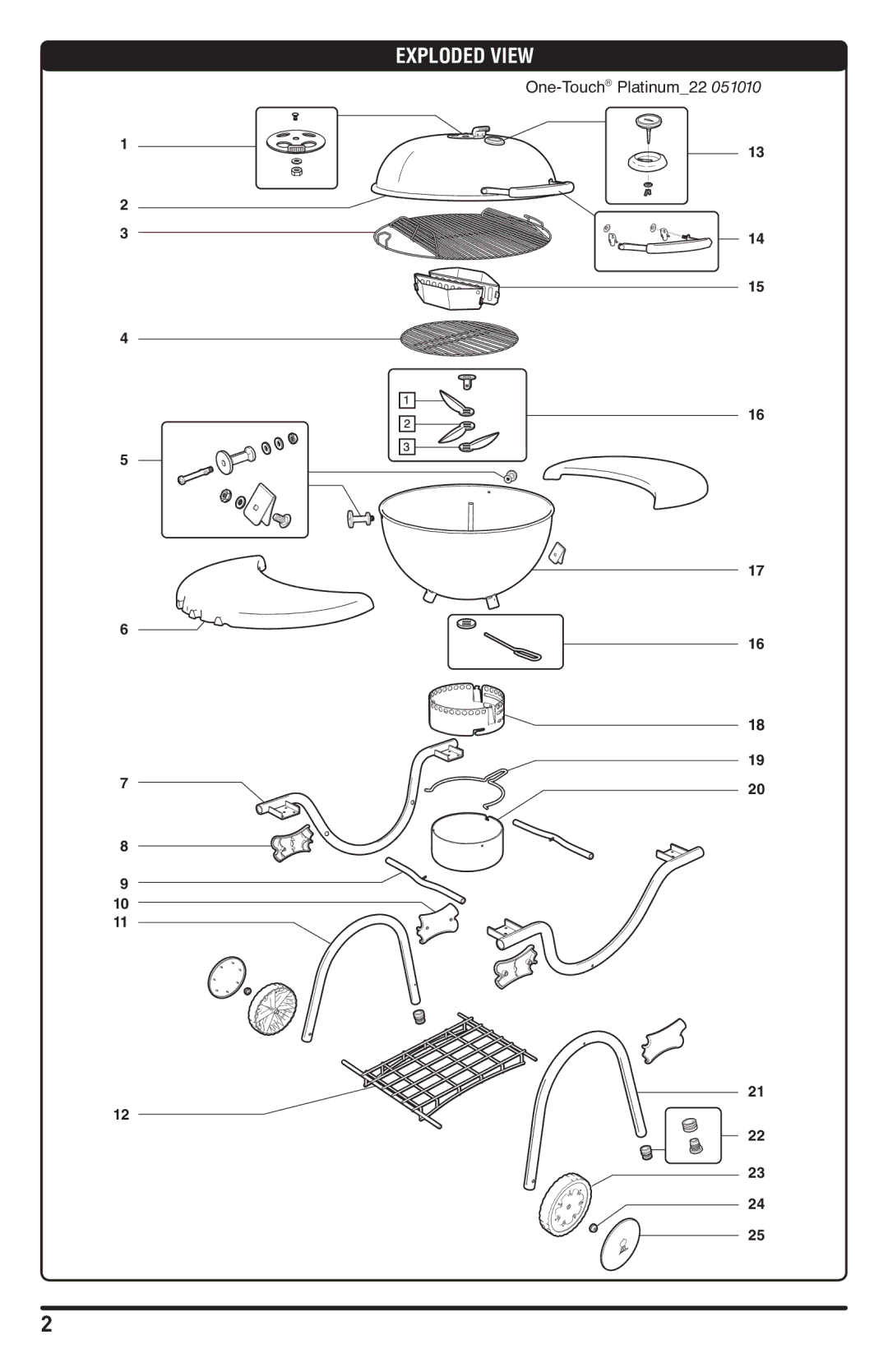 Weber 56224_051010 manual Exploded View 