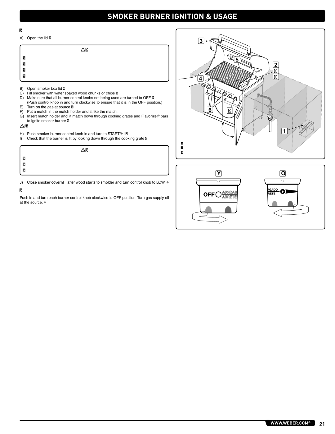 Weber 56576 manual Open the lid 