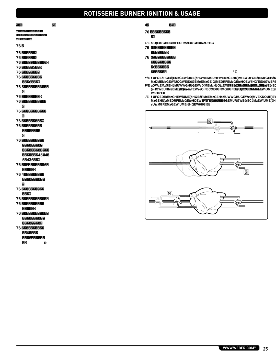 Weber 56576 manual Important Safeguards, Operating the Rotisserie 