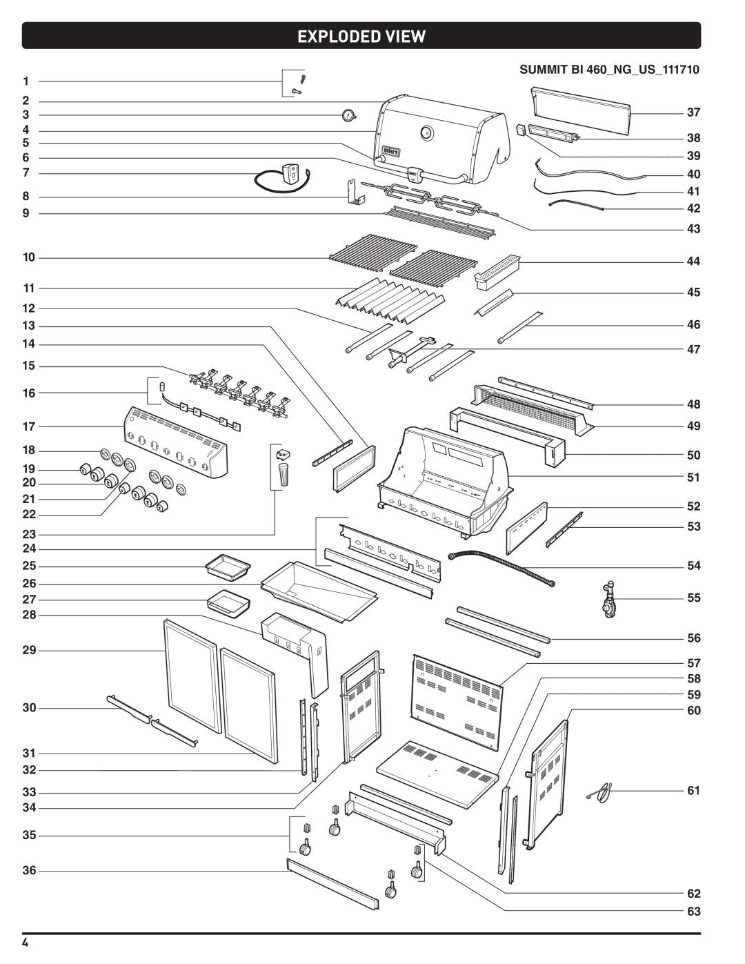 Weber 56576 manual Exploded View 