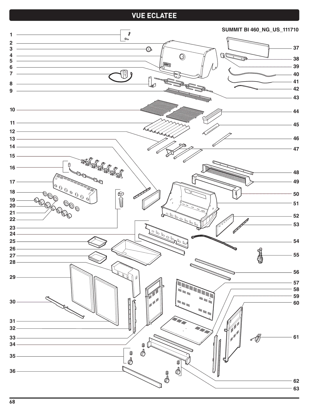 Weber 56576 manual VUE Eclatee 