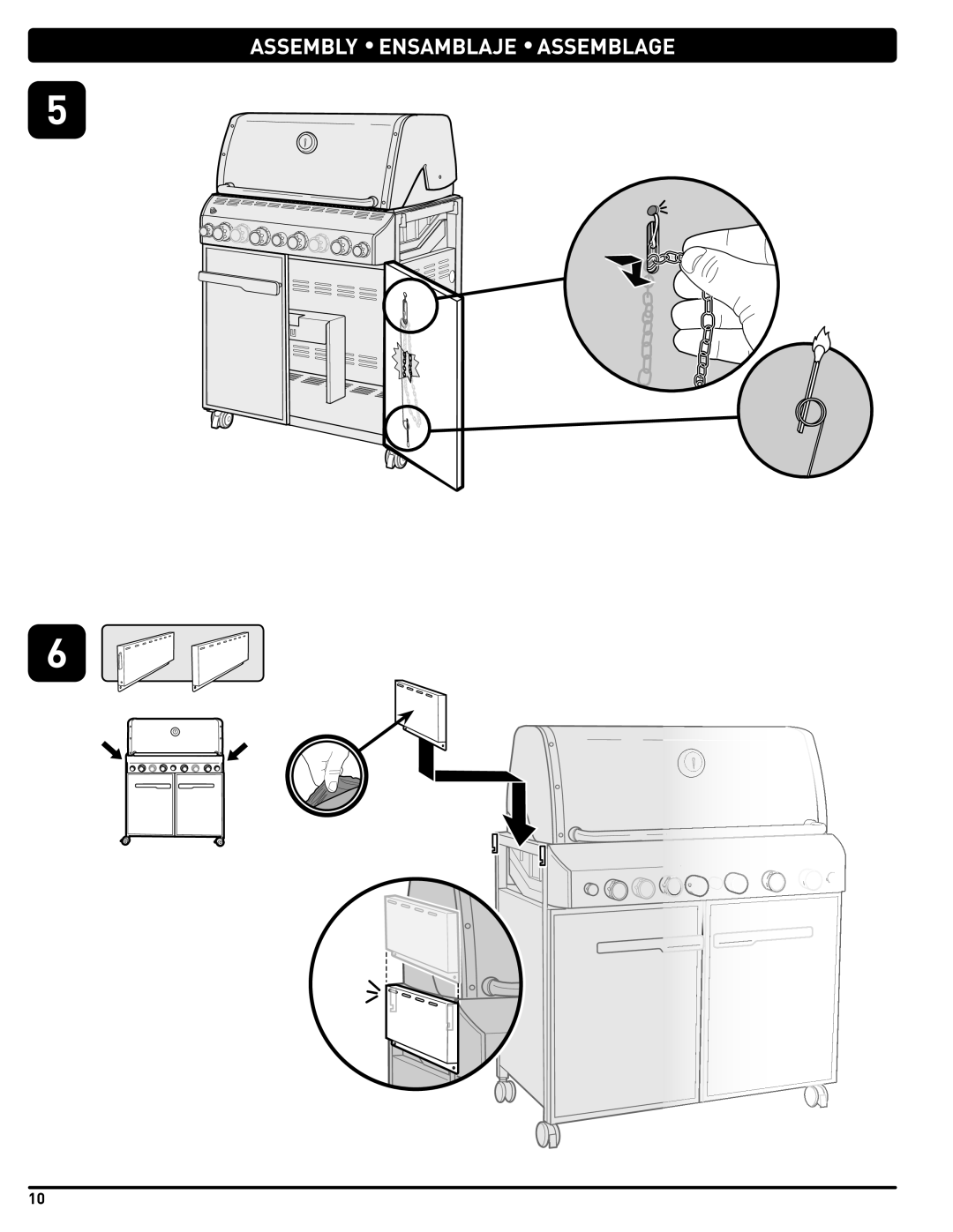 Weber #56580 manual Assembly Ensamblaje Assemblage 