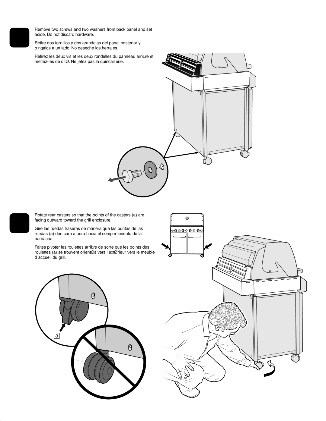 Weber #56580 manual Assembly Ensamblaje Assemblage 